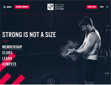 Tablet Screenshot of britishweightlifting.org